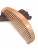 Factory Direct Sales Natural Log Comb Wide Tooth Hairdressing Massage Comb Moon Shape Anti-Static Wide-Tooth Comb