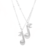 New Popular European and American Foreign Trade Clavicle Chain TikTok Note Necklace Short Pendant Couple Music Necklace Set