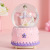 Angel Girl Automatic Snow Crystal Ball Music Box Girl's Birthday Gift Music Box Small Night Lamp Ornaments