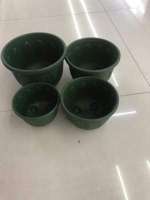 Wholesale Supply New Plastic Flowerpot Melamine Flowerpot 3856-3859 New Material Flowerpot