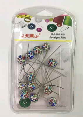 Shuhui Ornament 12 Pieces 10mm Ball Drill Needle Double Bubble Suction Card