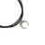 Ornament Geometric Crescent Moon Pendant Necklace Moon Horn Pendant Choker Handmade Necklace