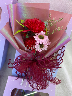 Carnation Soap Flower Bouquet, Mother's Day Gift, Teacher's Day Gift, Valentine's Day Gift Must-Have