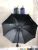 Tri-Fold Black Glue Paint Cloth Monochrome Umbrella