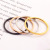 Europe and America Cross Border Popular Couple Ultra-Fine Glossy Titanium Steel Female Ring Simple Food Tail Ring Ring Stainless Ornament