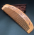 Factory Direct Sales Natural Log Comb Handle Comb Moon Comb Fine Tooth Hairdressing Comb Logo Can Be Printed