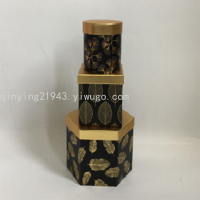 Special-Shaped Set Gift Box Jewelry Box Flower Packing Box Rose Box Hexagonal Set Gift Box