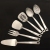 Stainless Steel Toy Coyer Small Spoon Slotted Turner Spoon for Individual Portions Public Spoon Public Fork