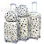 Outer Order 3456-Piece Trolley Case Luggage Password Suitcase Luggage ABS + PC Zipper Three-Piece Luggage