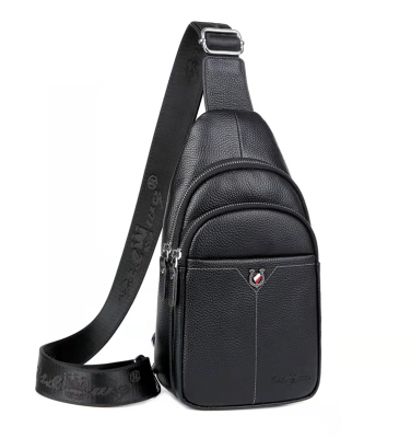 Yiding Bag 6679 Chest Bag Men's Messenger Bag Casual Shoulder Bag Genuine Leather Fashion Backpack