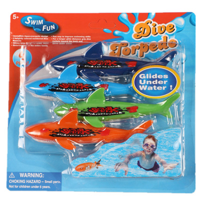 Amazon Hot Sale Summer Swimming Pool Diving Shark Water Toy Set Can Book Toys Cross-Border Wholesale