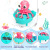 Cross-Border New Summer Automatic Electric Children's Pink Cartoon Octopus Bubble Machine Toys
