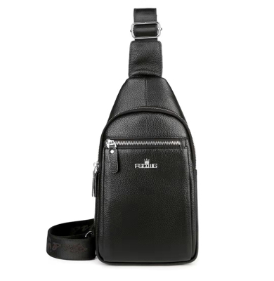 Yiding Bag 6603 Chest Bag Men's Messenger Bag Casual Shoulder Bag Genuine Leather Fashion Backpack