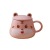 Tiger Year Cute Cartoon Ceramic Cup Home with Cover Spoon Breakfast Milk Cup Creative Little Tiger Student Couple Cup