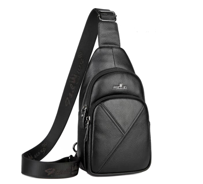 Yiding Bag 6551 Chest Bag Men's Messenger Bag Casual Shoulder Bag Genuine Leather Fashion Backpack