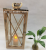 European-Style Storm Lantern Candlestick Floor Aromatherapy Candle Stainless Steel Wood Storm Lantern Bedroom Decoration