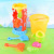 567 Summer Children's Playing Water and Sand Sand Digging Beach Bucket Toy Tools Shovel Large Hourglass Seven-Piece Parent-Child Outdoor