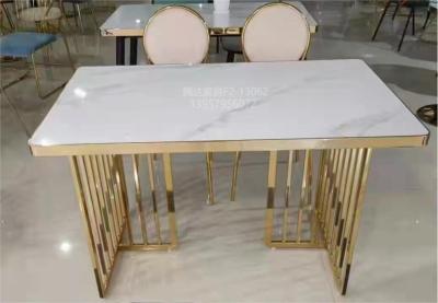 Light Luxury Table and Chair Coffee Table and Chair, Internet Celebrity Table and Chair, Negotiation Titanium Table and Chair, Nordic Titanium Table and Chair