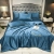 2022 Washed Silk Summer Blanket Four-Piece Set Spring and Summer Light Luxury Ice Silk Quilt European Silk Bed Sheet