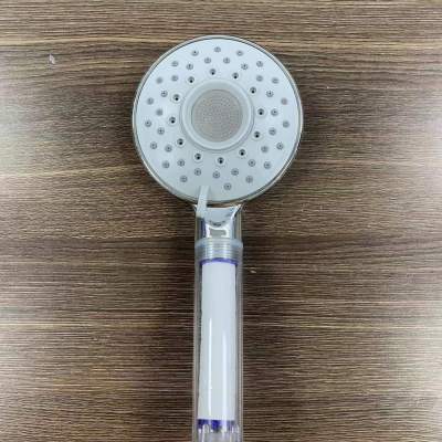 Filter Water Purification Electroplating Handheld Supercharged Shower Head 5 Functions Pp Cotton Filter Element Shower