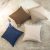 Simple Plain Color Pillow Cover Bedside Cushion Linen Sofa Backrest Cotton Linen Solid Color Throw Pillowcase Factory Direct Sales