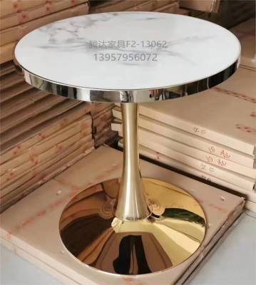 Light Luxury Stone Plate Marble Round Tea Table Simple Round Table Creative Small Tea Table Coffee Table