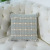 Thickened Linen Geometric Square Cushion Cover Pillow Cover Plaid Chessboard Cushion Cover Sofa Backrest Cushion Bedside Cushion