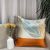 New Leaf Stitching Pillow Cover Artistic Silk Smooth Fabric Cushion Cover Living Room Home Textile Decoration