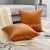 Winter Spot Orange Velvet Pillow Nordic Simple Solid Color Cushion Cover Home Soft Wear Cross-Border Factory Direct Sales