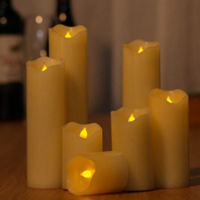 LED Electronic Candle Light Irregular Wavy Mouth Simulation Candle Stage Performance Props Creative Bar Decoration