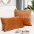 Winter Spot Orange Velvet Pillow Nordic Simple Solid Color Cushion Cover Home Soft Wear Cross-Border Factory Direct Sales