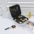 New Portable Cosmetic Case Marble Pattern Pu Material Partition Cosmetic Bag Large Capacity Storage Box Fashion Cosmetic Case