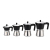 reusable 406 stainless steel base Manual espresso coffee mak
