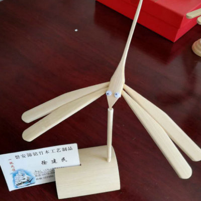 Business Card Base Balance Bamboo Dragonfly Travel Crafts DIY Bamboo Toy Bamboo Dragonfly Bamboo Dragonfly