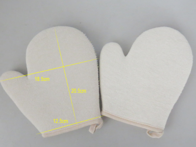 Striped Point Linen Sponge Bath Gloves For Foreign Trade