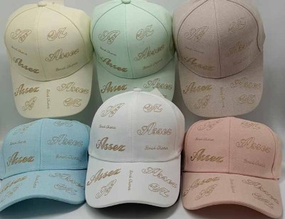 Gold Thread Embroidered Baseball Cap Men's and Women's Spring Ins Summer New Japanese Pure Cotton Peaked Cap Fashion All-Match Sun Hat Fashion