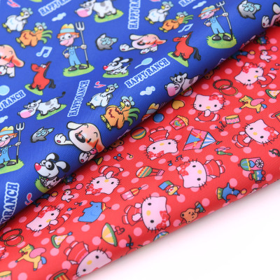 Waterproof Fabric 420D 100% Polyester Printed Oxford Fabric with PVC Coating for Backpack