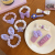 Catharanthus Roseus Blue Light Purple Hairpin Small Fresh Simple Fashion Hair Ring Korean Internet Celebrity Side Clip Sweet Hair Accessories H