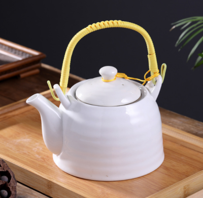 Large Capacity Loop-Handled Teapot Ceramic Teapot Foreign Trade Exclusive