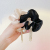 Retro French Large Intestine Hair Ring Mori Style Internet Hot New Hairtie Women's Simple Dignified Rhinestone Tassel Pearl Hair Ring