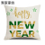2022 Cross-Border New Christmas Pillow Cover Cartoon Snowman Linen Sofa Cushion Cover Amazon Household Supplies