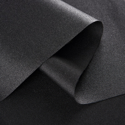 Waterproof Fabric Black 600D 100% Polyester PU Coating Oxford Fabric