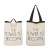 Pure Text Silk Screen Handbag Schoolbag Trendy Women's Bags Stall Supermarket Shopping Bag without Drawstring Canvas Bag