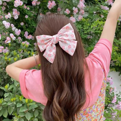 Barrettes Super Fairy Trending Girl Flower Bow Tie Back Head Clip Hair Accessories http://