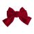 Wine Red Velvet Bow Barrettes Back Head Hair Accessories Simple Festive Hairpin Ponytail Head Clip Side Clip Hair Accessories