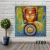 Religious Buddha Head Hanging Painting Implication Painting Atmospheric Buddhist Decorative Painting Buddhist Hall Buddha Head Buddha Hand Spray Painting Freehand Canvas Painting