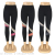 New Yoga Pants Design Color Line Offset Printing Cropped Pants Tight High Waist Leggings Exercise Workout Pants Women