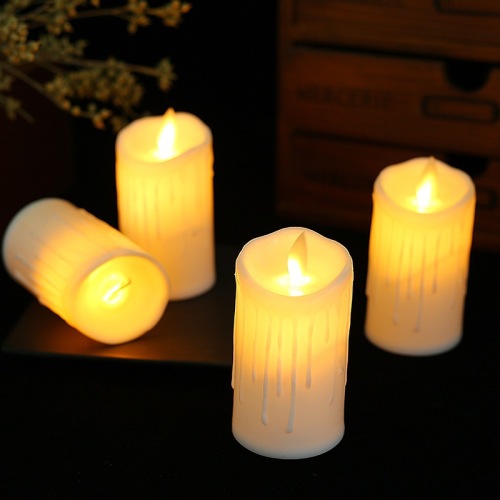 foreign trade exclusive led simulation swing electronic candle flow wax guide candle light confession simulation candle light