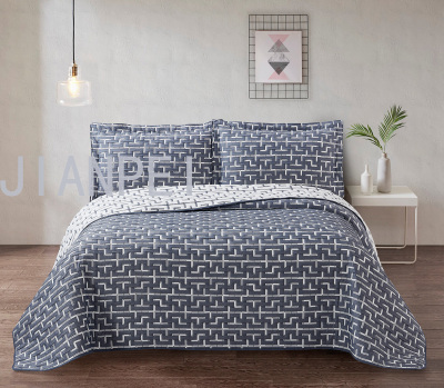 Thin Summer quilt European-Style top Home Textile Polyester Cotton Double-Side Jacquard Three-Piece bedding Customized