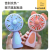 2022 New Factory Direct Sales Cute Pet Handheld Fan Belt Colorful Light USB Rechargeable Fan Portable Fan